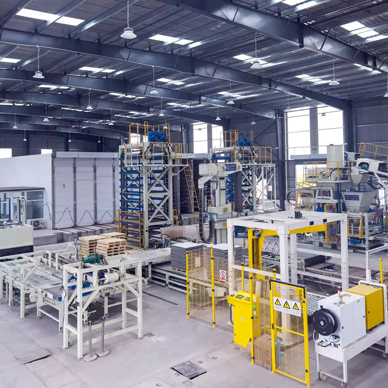 Ligne de production de blocs